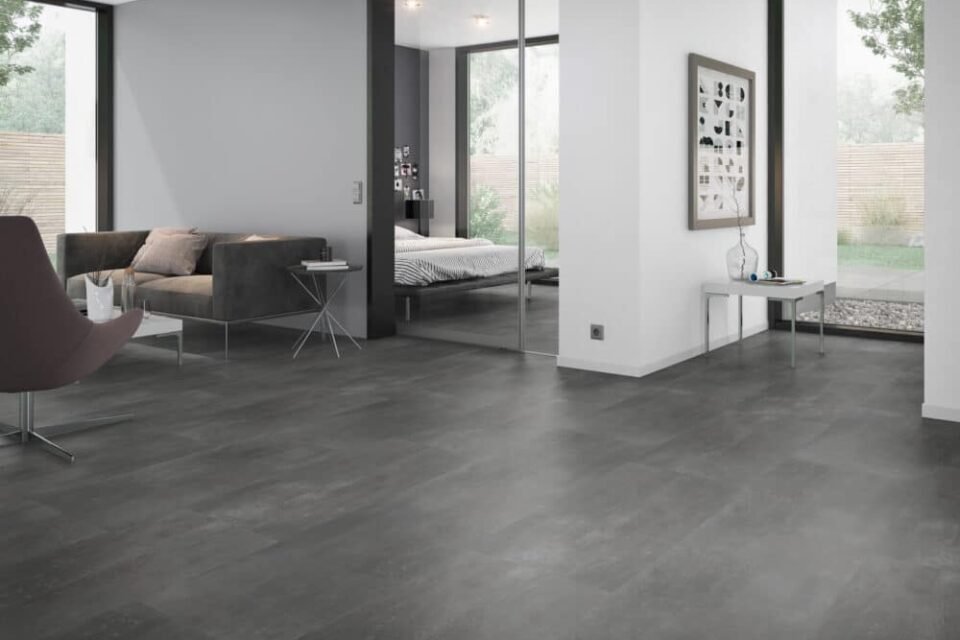 LVLnine Cement Dark Grey Tiles